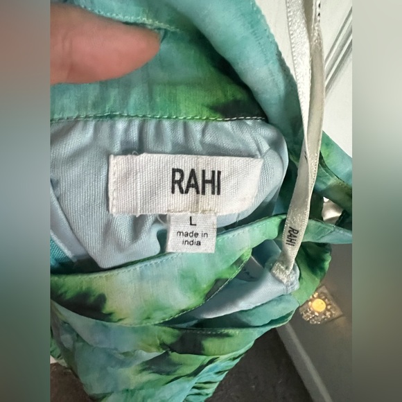 RAHI Lime Tie Dye Willa Cutout Open Back Midi Dress Size Large (12-14) N… - Picture 11 of 16